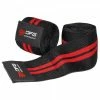 DFG Trainingszubehör DFG "Mr.Knee Wraps" Kniebandage 180cm Nylon Schwarz/Rot