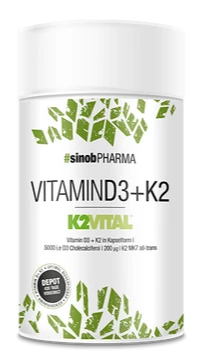 Sinob Vitamin D3+K2 Vegane Kapseln 1 Sinob Vitamin D3+K2 Vegane Kapseln